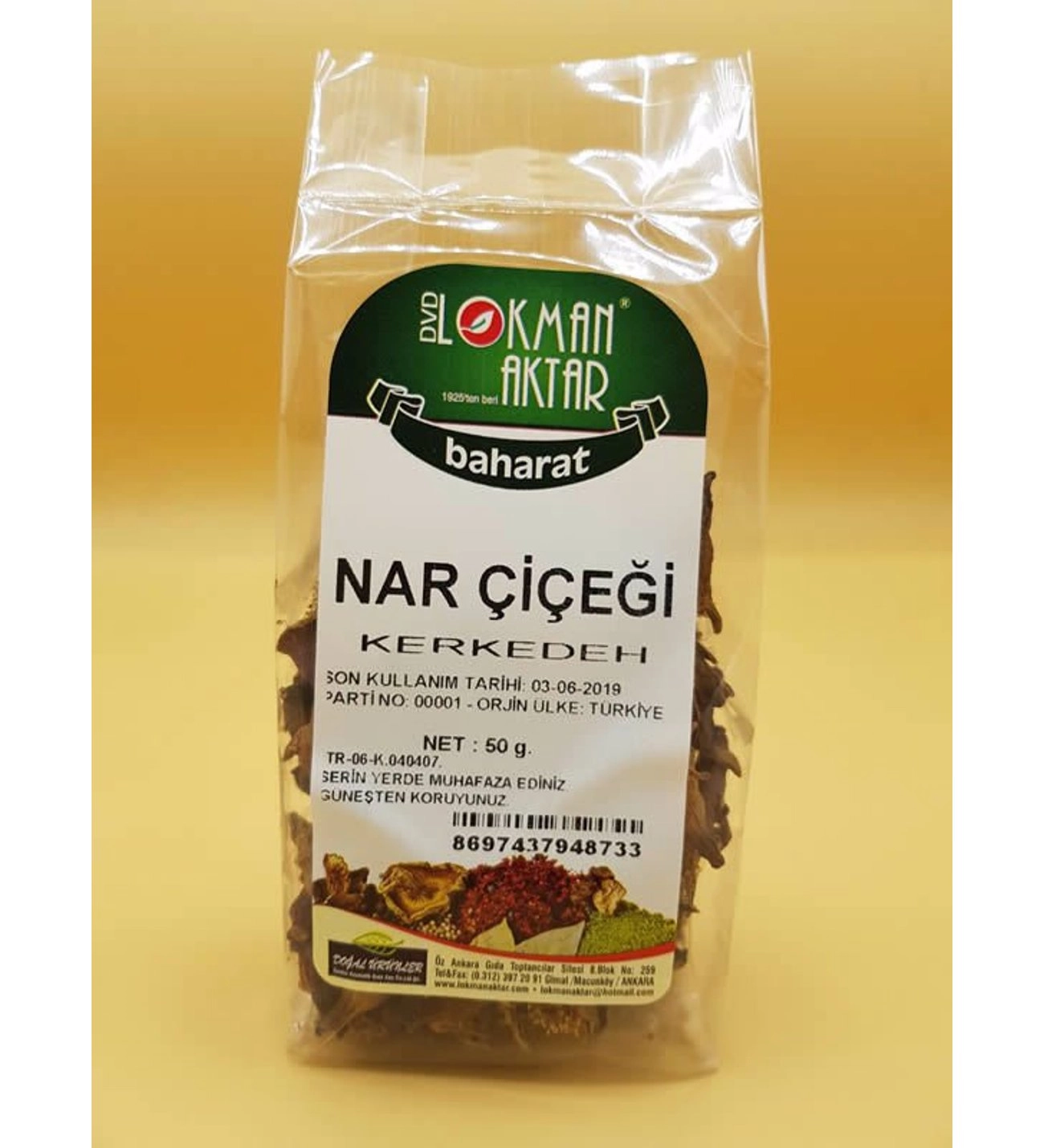 Nar çiçeği 50 gr
